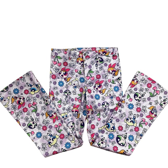 NWOT DOLLS KILL x Powerpuff Girls Flare Pants  Large Purple Satin (32x32) Goth - Picture 9 of 16